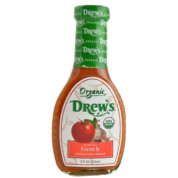 Drew's All Natural Organic Dressing French Harvest 8 Fluid Ounce