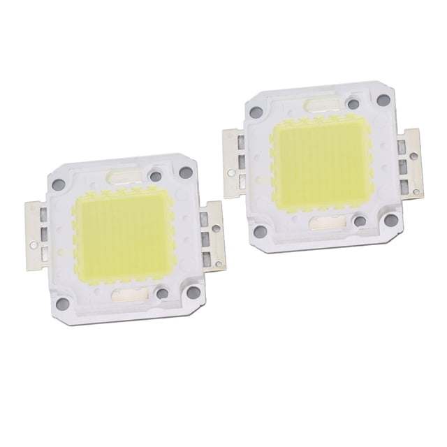 Cuentas de chip de luz LED, 2 piezas de chip LED COB de 100 W, chip de luz COBLED, confiabilidad excepcional