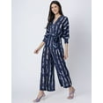 thumbnail image 2 of Moomaya Long Sleeve Full Leg Printed Rayon Jumpsuit, Women's Indo-Western Jumpsuit Rompers, 2 of 9