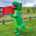thumbnail image 4 of DeeKom Inflatable Dinosaur Costumes Adult/Teens, Blow up Trex Costume Unisex for Graduation/School Party/Summer Celebrations/Festivals, 4 of 7
