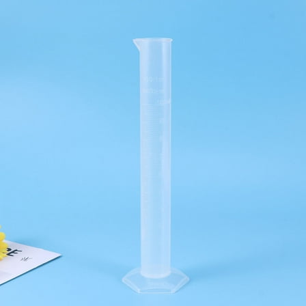 WASHWEPE Laboratory Test Cylinder Plastic Graduated For Science Equipment 2Pcs 9.8X2.7X2.7In