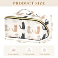 thumbnail image 4 of FORMRS Makeup Bag Travel Cosmetic Organizer for Women Fold Flat Zipper Pouch with Handle, Cute Cartoon Cats, 4 of 8
