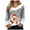 A-Grey, variant on Rotm Christmas Womens Tops Fall T Shirts Christmas Snowflake Graphic Tee Tops Long Sleeve V Neck Plush Trim Pullover(Pink,L)