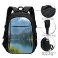 thumbnail image 3 of Disketp Majestic Deer Mountain Lake Mochila de Viaje Estampada para Laptop con Puerto de Carga USB, Mochila Impermeable para Computadora – Regalo para Hombres y Mujeres, 3 of 7