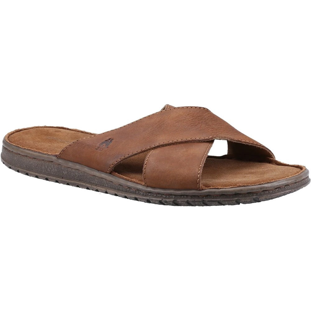 Hush Puppies Mens Nile Crossover Leather Sandals Walmart