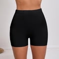 thumbnail image 4 of Ytndtr Women's No Front Seam Biker Shorts High Waist Lounge Yoga Shorts with Pockets Workout Gym Shorts with Tummy Control, 4 of 6