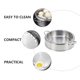 thumbnail image 3 of Alimento de comida de acero inoxidable espesado Cesta de vapor de alimentos para el hogar Premium, 3 of 7