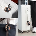 thumbnail image 6 of Horse Set of 2pcs PU Leather Round Suitcase Tags with Privacy Cover and Name ID Tag - Ideal for Travel Luggage, Handbags, Backpacks, School Bags, 6 of 6