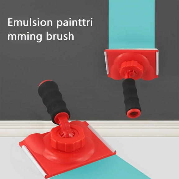 Paint Edge Trimmer Applicator Tool Plastic Trim Paint Edger Adjustable Corner Ceilings Pad Painter Brush With Handle Brushes Smile Home