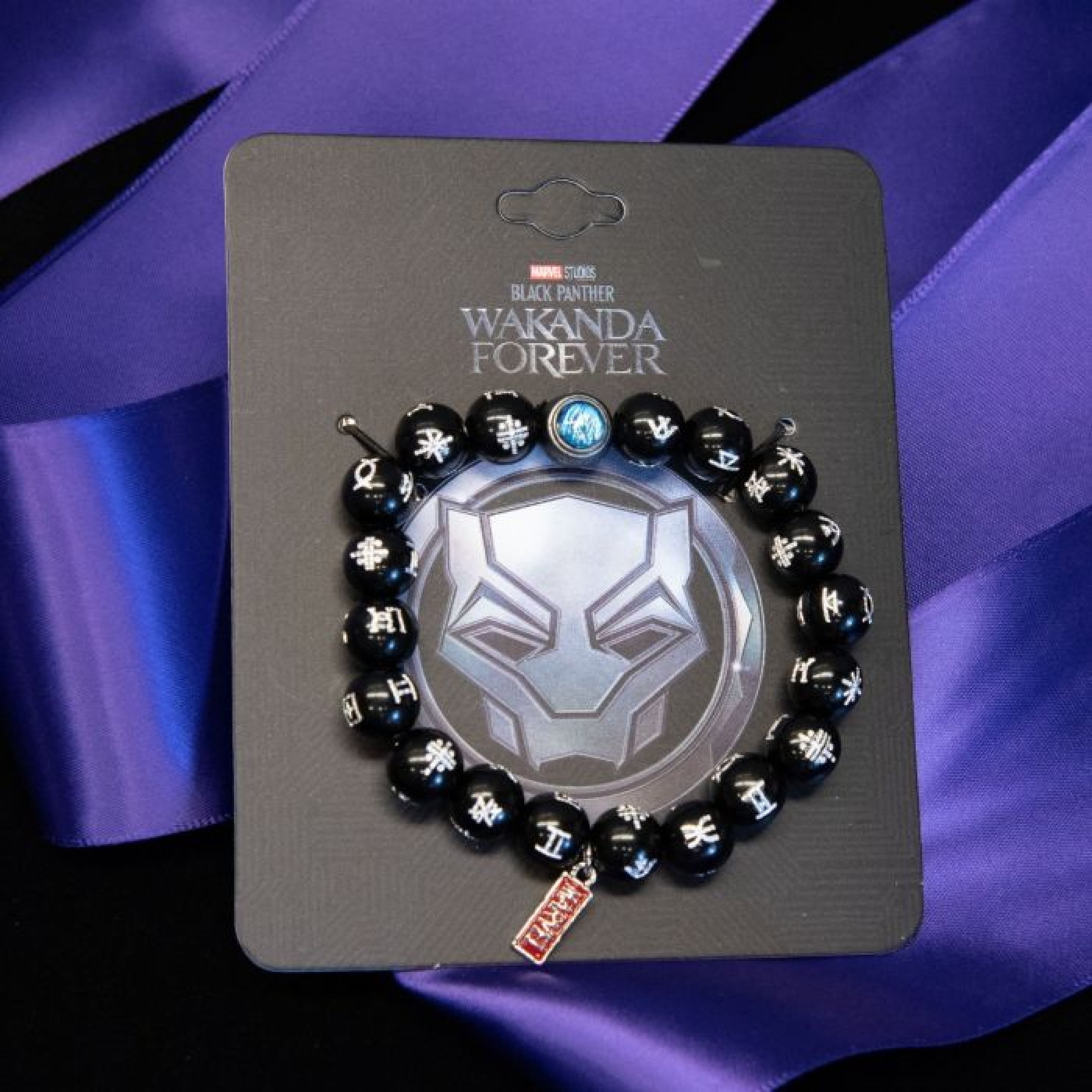 Hot Topic Marvel Black Panther: Wakanda Forever Black Kimoyo Beads Bracelet  | Hamilton Place