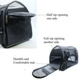 thumbnail image 5 of ZaneSun Cat Carrier,Soft-Sided Pet Travel Carrier for Cats,Dogs Puppy Comfort Portable Foldable Pet Bag Airline Approved(black), 5 of 6