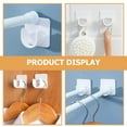 2pcs No Drilling Adhesive Curtain Rod Hook Shower Curtain Rod Holder
