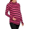 Maternity Striped Hacci Cowl Neck Hoodie