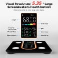 thumbnail image 5 of UsilkU Smart Digital Body Fat Scale Accurate Health Tracking Bluetooth Weighing Scale with LED Large Display Sync App for Home Use Black (13 inches / 33 cm), 5 of 10