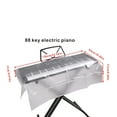 thumbnail image 2 of BLEEUS 88Keys Transparent Frosted Piano Cover Waterproof Digital Piano Cover (88 Keys) Musical Instruments Supplies (88 keys), 2 of 10