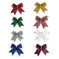 thumbnail image 2 of Homirary Christmas Bow Tree Topper, Christmas Bows with Gold Twist Ties, 8 Pack, One Size, 2 of 6