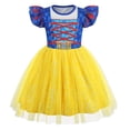 thumbnail image 1 of Vestido de princesa HenzWorld para niñas, azul y amarillo, tul 3T, 1 of 6