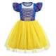 thumbnail image 1 of Vestido de princesa HenzWorld para niñas, azul y amarillo, tul 3T, 1 of 6