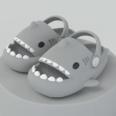

GEDER-S Baby Boys Girls Shark Design Slippers Slides EVA Soft Sole Anti Slip Sandals Quick Dry Clogs Beach Pool Shoes