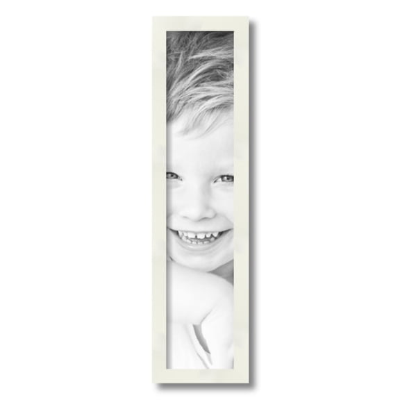 ArtToFrames 5" x 23" White Picture Frame, 5x23 inch White Wood Poster Frame (WOM-5140)