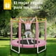 thumbnail image 2 of Trampolin Para Nino Infantil 1.5m Diametro Con Red Seguridad Lona De Salto Rosa Cobertor De Resortes Rosa, 2 of 2