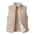 thumbnail image 6 of Hueook Vest for Women Sleeveless Zip Up Multi Pockets Casual Work Utility Vest Coat with Pockets Khaki M, 6 of 7