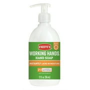 O'Keeffe's Working Hands Moisturizing Liquid Hand Soap, Orange, 12 fl oz Pump for Extremely Dry, Cracked Skin
