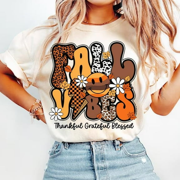 Fall vibes T-shirt, Fall Shirt, Fall Lighting Bolt Shirt, Pumpkin Spice Shirt, Fall design, Thankful Shirt, Aesthetic Shirt, Autumn Shirt, Pumpkin Patch TH030640