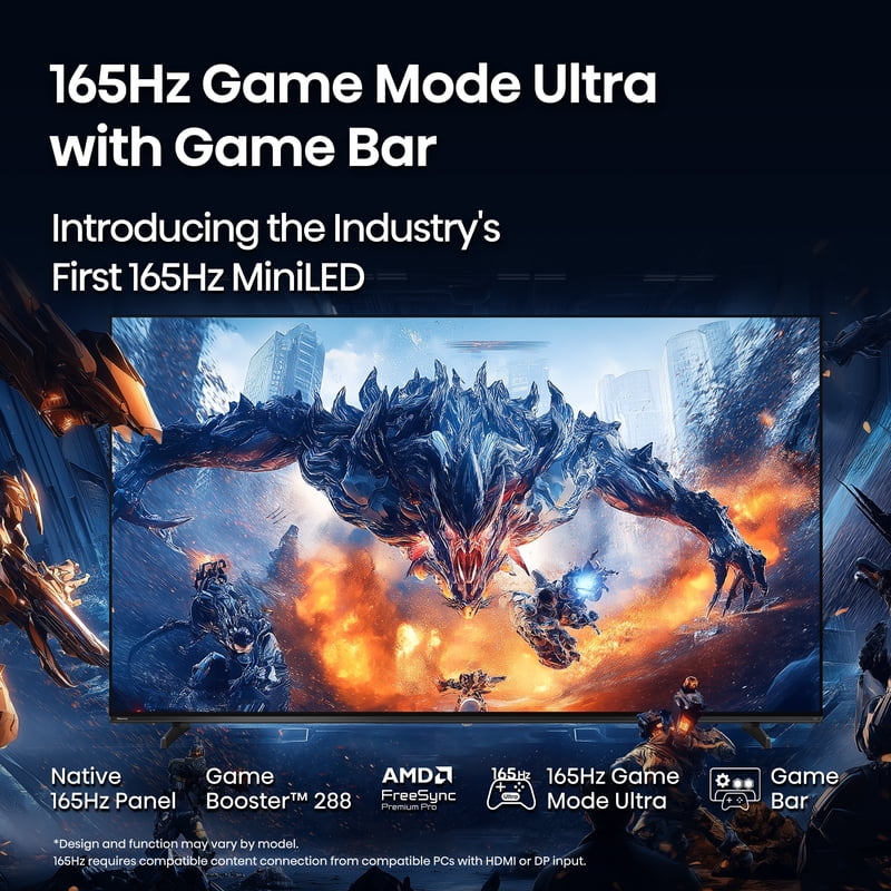 Hisense 100" Class U75QG Series Mini-LED 4K UHD Google Smart TV 100U75QG color options