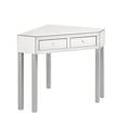 thumbnail image 4 of Posh Living Perry 2-Drawer Wood Vanity Set with Crystal Knobs in Gray/White, 4 of 7