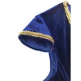 thumbnail image 4 of TTAO Kids Boys Fairy Tale Trimmings Vest Arabian Prince Tops Carnival Theme Party Roleplay Waistcoat Royal Blue 14, 4 of 5