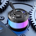 thumbnail image 2 of YYUZH Mecha Style Mini Bluetooth Speaker with RGB Ambient Lighting Enhanced Bass for Gaming Desktop Outdoor Use, 2 of 7
