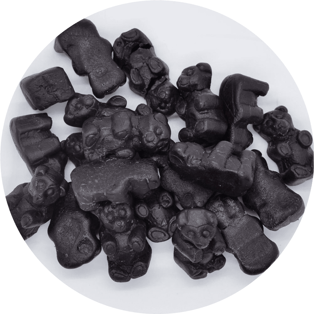 Black Licorice Juju Bears 3 lb. Bag