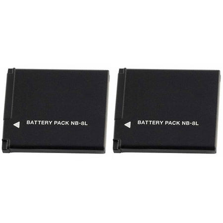 Canon External Battery Pack - 2 Pack Replacement Battery 740mAh For Canon NB-8L / BLI-378 / POWERSHOT 3100 IS Models
