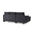 thumbnail image 6 of Glory Furniture Monica Velvet Sectional with Storage in Black, 6 of 8