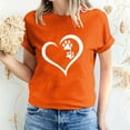 thumbnail image 4 of Womens Work Shirts Short Sleeve Valentine's Day T-shirts, 4 of 9
