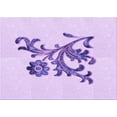 thumbnail image 1 of Ahgly Company Machine Washable Indoor Rectangle Transitional Purple Area Rugs, 5' x 7', 1 of 7