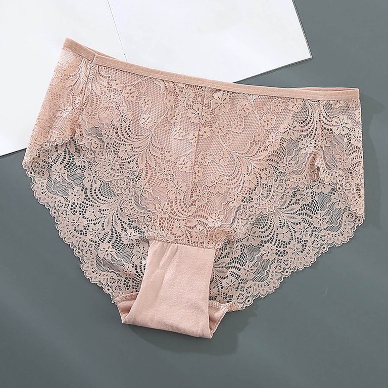 Women Lace High Waist Seamless Underwear Panties 