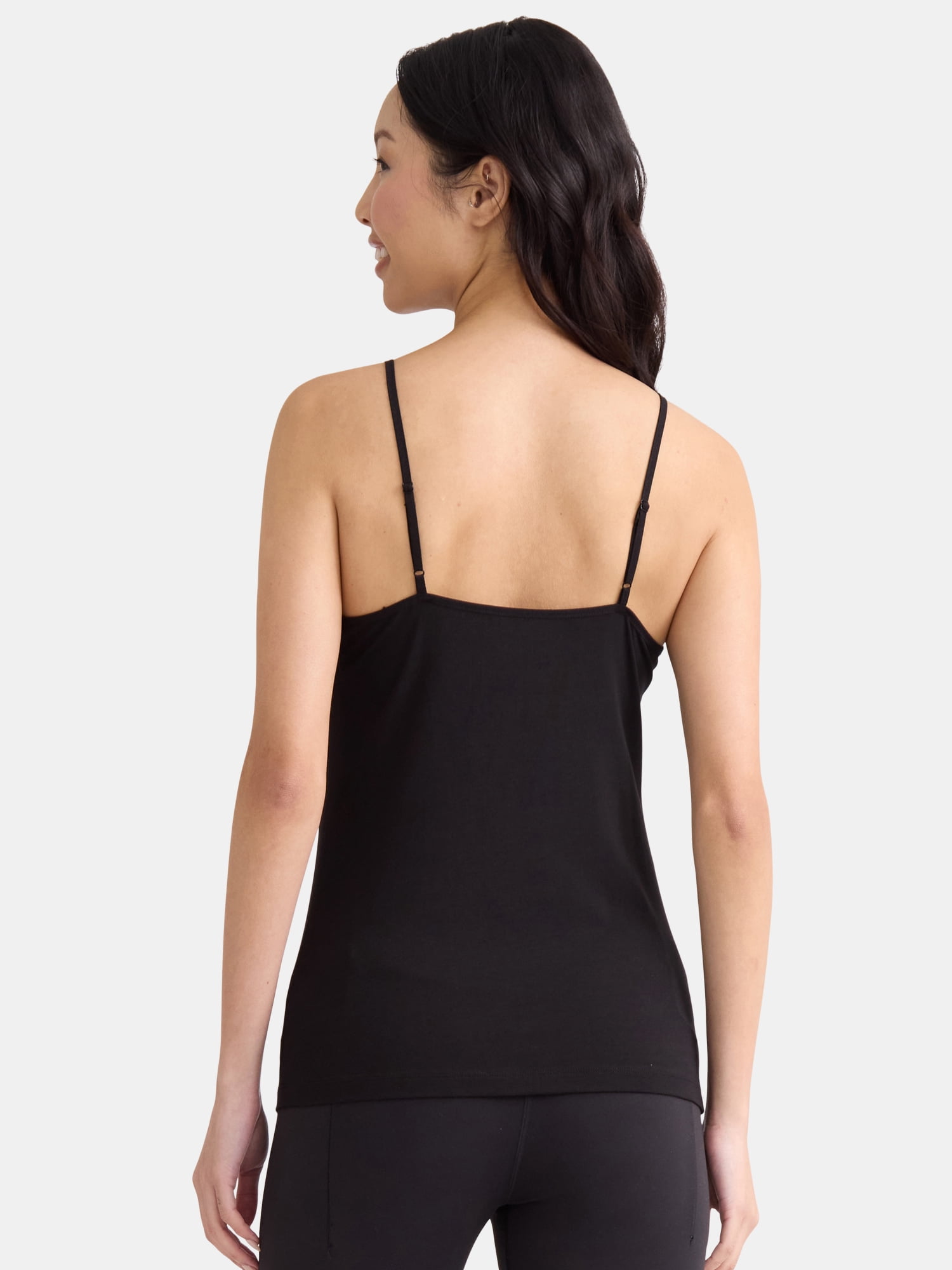 Time and Tru Women’s Cami Top with Adjustable Straps, Sizes XS-XXXL