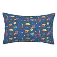 thumbnail image 1 of Fotbe Cosmos Rockets Funda de Almohada Decorativa Estilo Occidental, Lujo en Algodón, Fundas para Almohadas King, Cojín Estampado para Decoración del Hogar-16"x24", 1 of 6