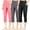 Black+dark Gray+pink, variant on 3-Pack High Waist Yoga Pants for Girls - Athletic Workout Capri Leggings with Side Pockets, Perfect for Running, Dance, and Fitness, Sizes S-XXL