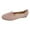 Pink Knit Flats, variant on hopeusnice Women's Knit Slip On Flats Comfortable Loafers Soft Breathable Flat Shoes Walking Shoes Beige 41