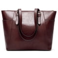 thumbnail image 3 of Women Handbag Vintage Large Capacity Fashion Simple Tote Handbag Shoulder Bag, 3 of 3