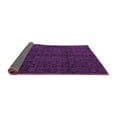 thumbnail image 2 of Ahgly Company Indoor Round Abstract Purple Modern Area Rugs, 6' Round, 2 of 4