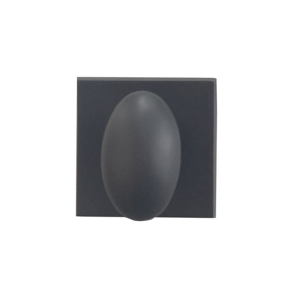 Delaney Hardware Bravura 905 Oxford Knob Passage Lockset with Modern Square Trim Scratch Resistant Door Knob for Hallway/Office, Oil Rubbed Bronze