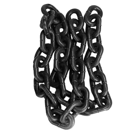 Novelty Iron Paw Pattern Chain Leash, Lightweight Plastic Oversized Chain Design, Fake Heavy Duty Appearance, Cute Funny Photography Prop for Small Dogs & Cats