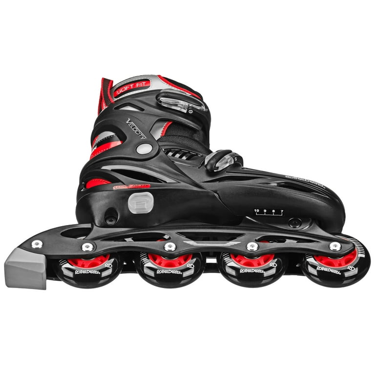 Roller Derby Velocity Adult Adjustable Inline Skates, Size 7-10
