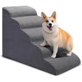 thumbnail image 2 of Para Escaleras para perros para camas altas de 5 pasos para perros pequeños y gatos escaleras curvas para mascotas para una una cama alta escalada sin deslizamiento de mascotas, 2 of 6
