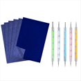 thumbnail image 1 of Papier de Transfert Carbone avec Outil de Stylet Embossant 200 Feuilles Papier Calque Graphite pour Calque Bleu (8.3x11.5 Pouces), 1 of 8