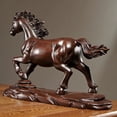 thumbnail image 4 of Ebony carved horse figurine, solid wood, symbolizing success and prosperity, suitable for living room and office decoration., 4 of 4